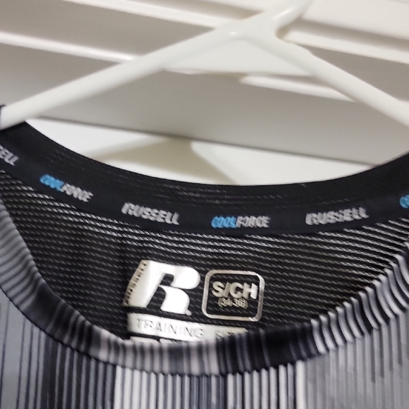 Russell Athletic Black and Gray Short Sleeve Tee - Picture 2 of 2